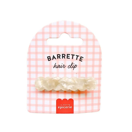 Barrette à cheveux curvy nacré la petite épicerie