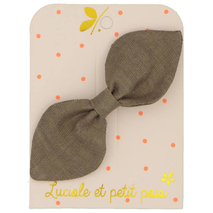 barrette noeud lapin kaki