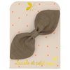 barrette noeud lapin kaki