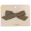 barrette noeud princesse kaki