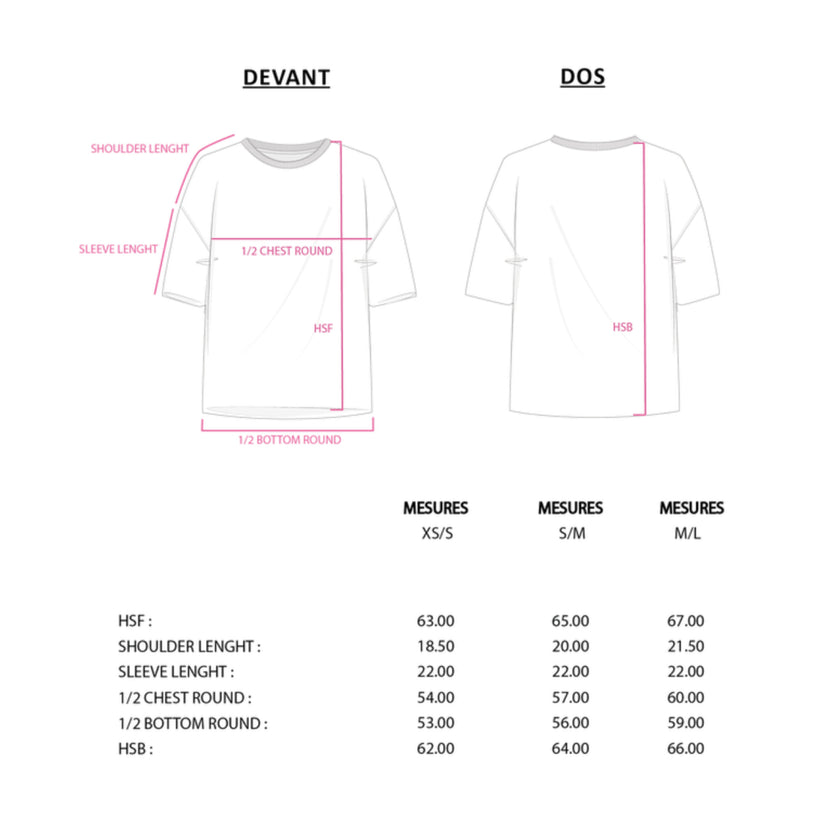 T-shirt oversize Basile bleu délavé – Les Bonnes Sœurs