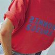 T-shirt oversize Basile rouge délavé – Les Bonnes Sœurs