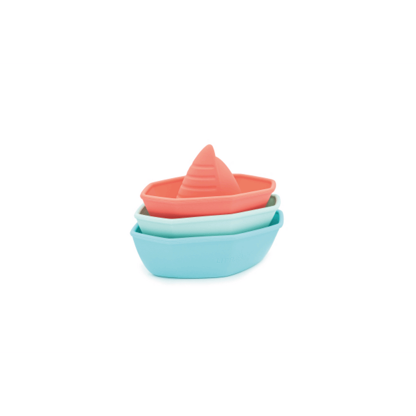 Trio de bateaux empilables en silicone