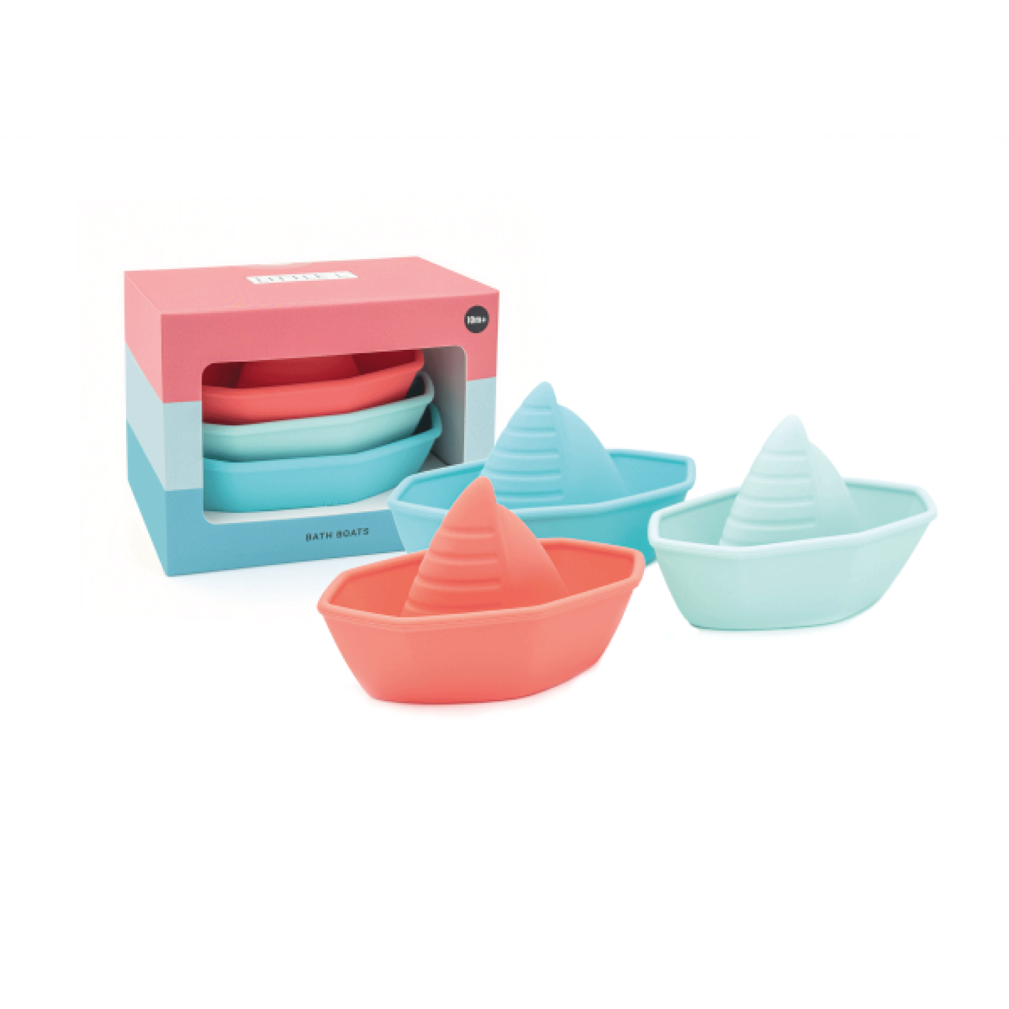 Trio de bateaux empilables en silicone