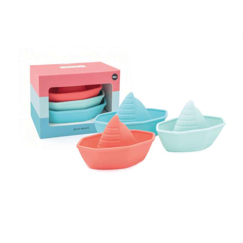 Trio de bateaux empilables en silicone