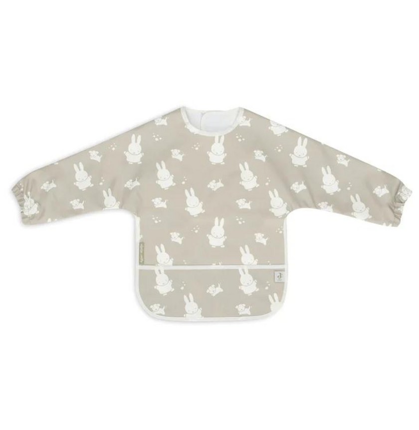 bavoir a manche impermeable miffy snuffy olive green