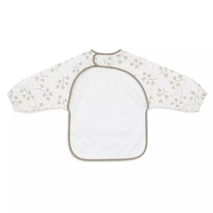 bavoir a manches avec petits fleurs