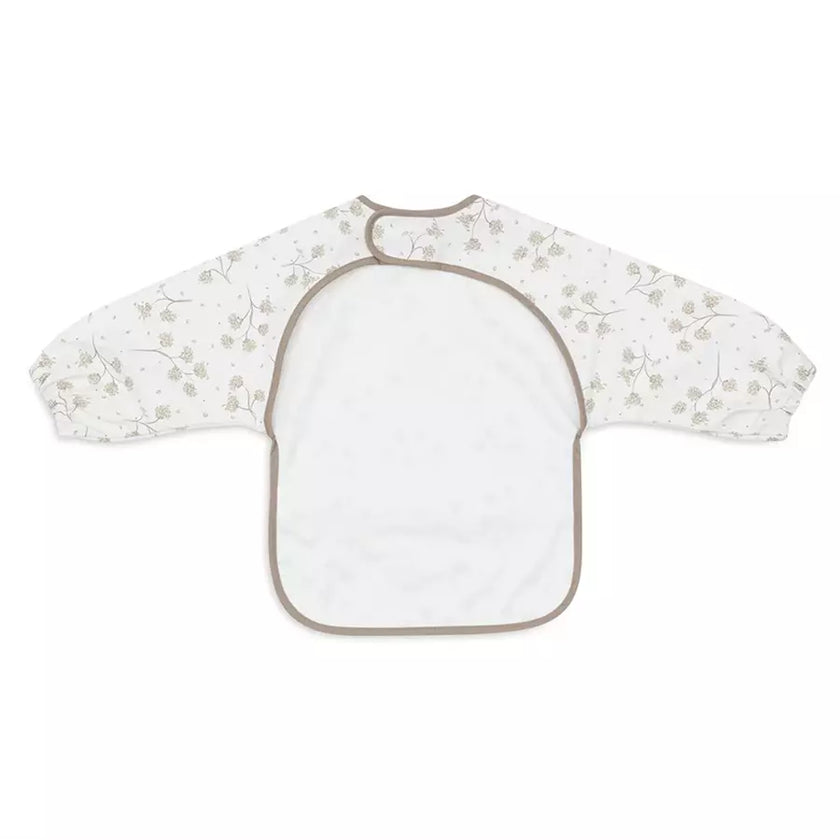 bavoir a manches avec petits fleurs