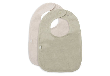 Bavoir éponge matcha et sand Jollein