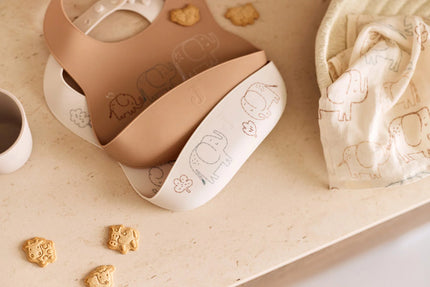 Bavoir en silicone elephant tales Jollein