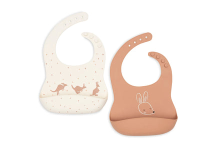 Bavoir silicone kangaroots Jollein