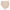 Bavoir bandana rosé cœurs blancs 