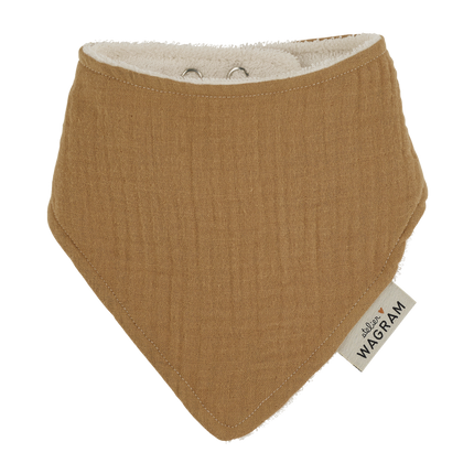 bavoir bandana gaze camel