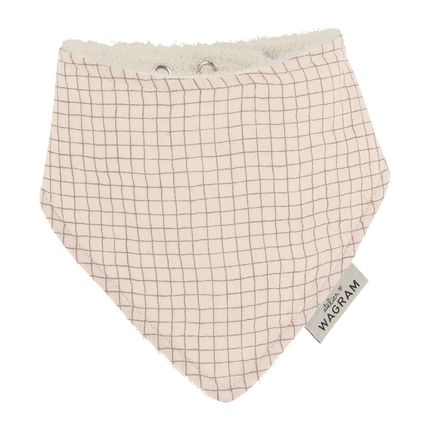 bavoir bandana gaze petits carreaux