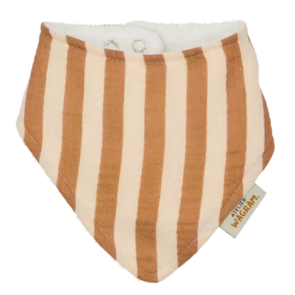 Bavoir bandana grandes rayures