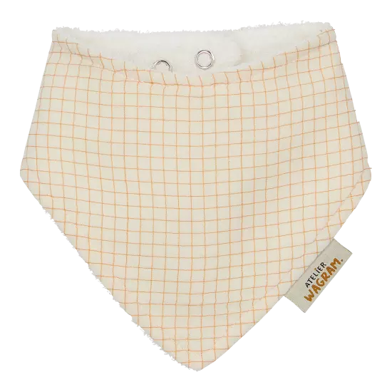 Bavoir bandana petits carreaux