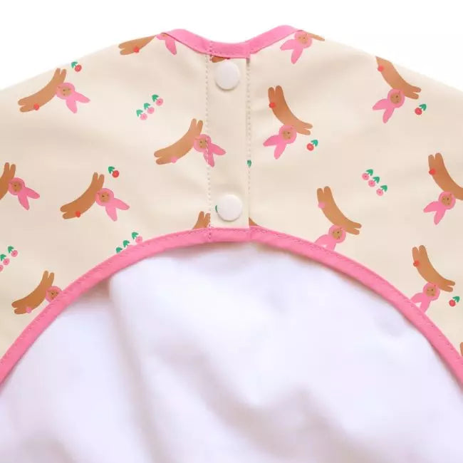 bavoir à manche lapin