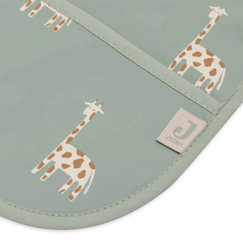 Bavoir vert Girafes