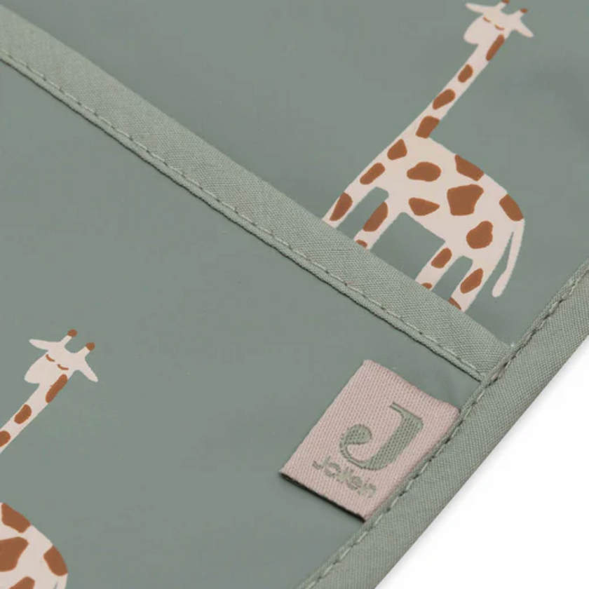 Bavoir vert Girafes