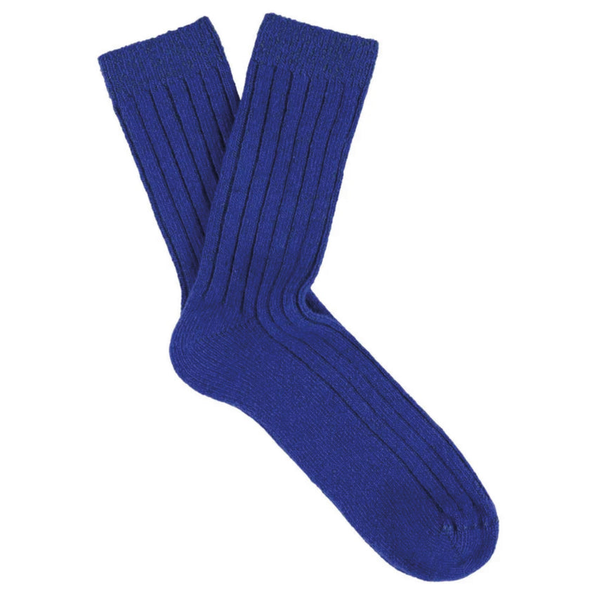 Chaussettes ESCUYER - CASHMERE CREW - bold/blue