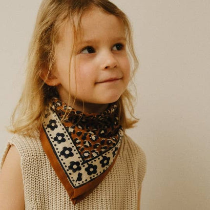 Petit Foulard | Léopard Marron