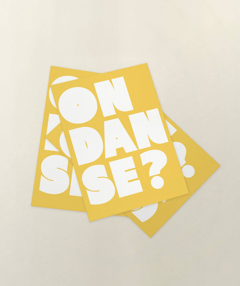 Cartes | On Danse ? | Cartes postales graphiques