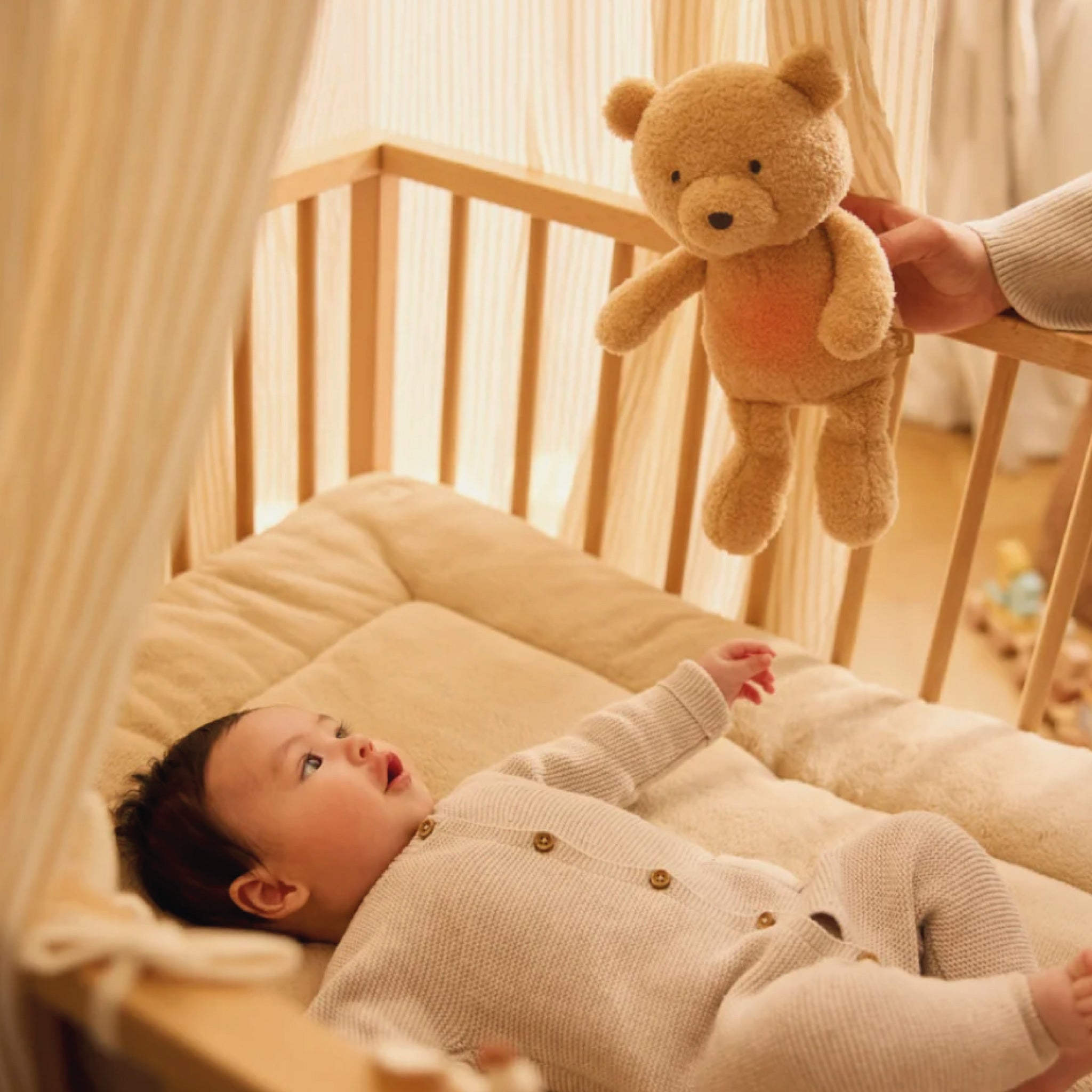 Peluche veilleuse musicale - Bear Brave