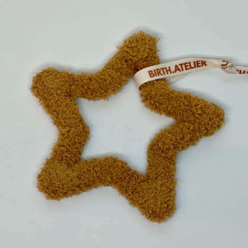 Petite étoile moumoute terracotta