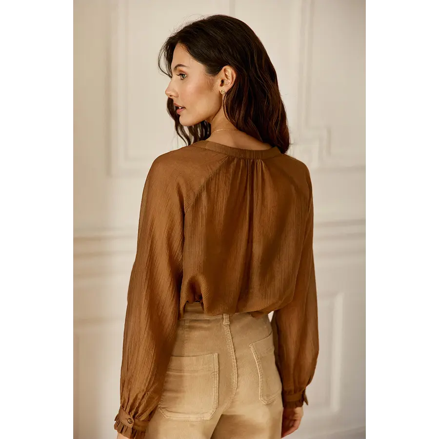 Blouse bertino la petite étoile camel