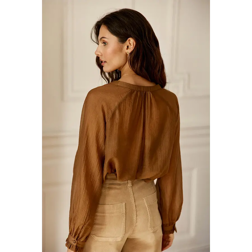 Blouse bertino la petite étoile camel