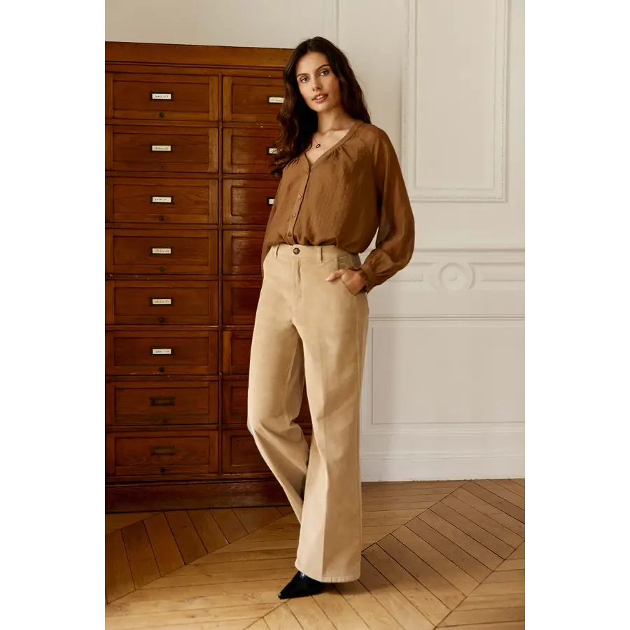 Blouse bertino la petite étoile camel