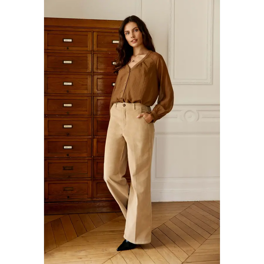 Blouse bertino la petite étoile camel