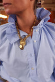 Blouse isaure denim bleu Hortense