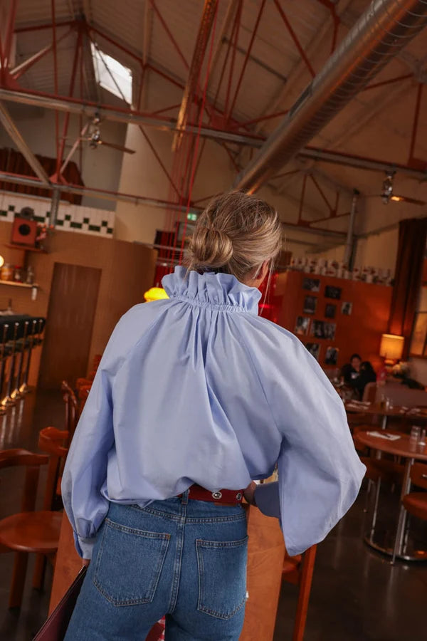 Blouse isaure denim bleu Hortense