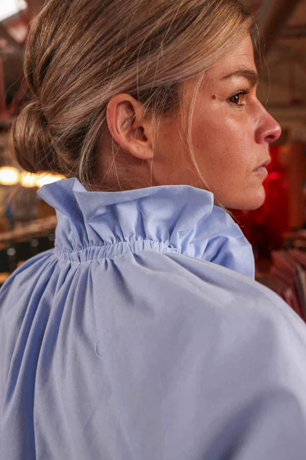 Blouse isaure denim bleu Hortense