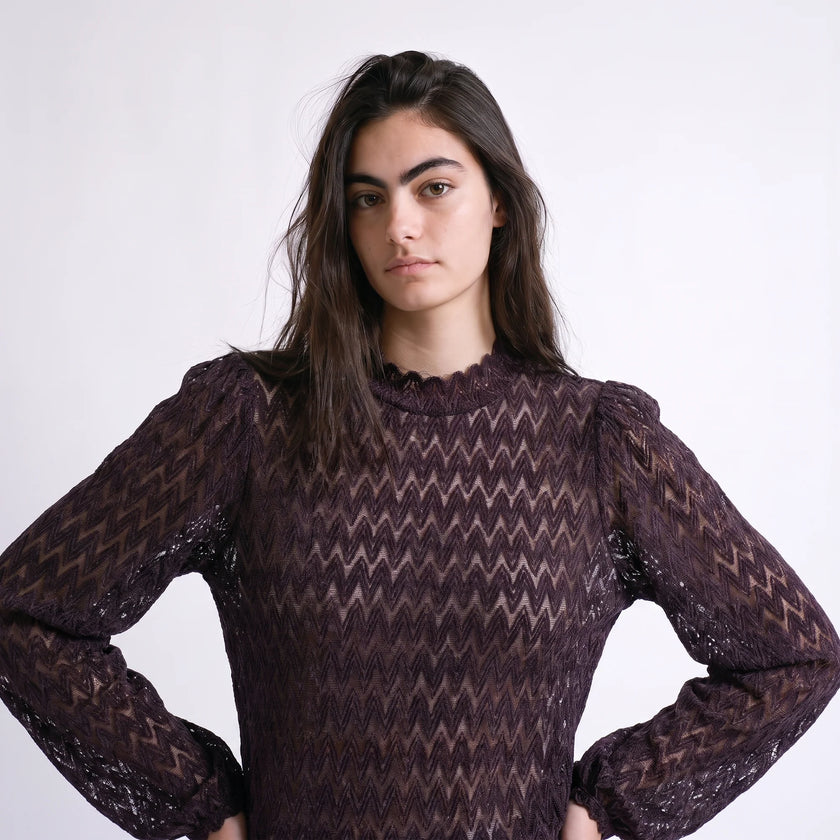 Blouse salisse Artlove violet