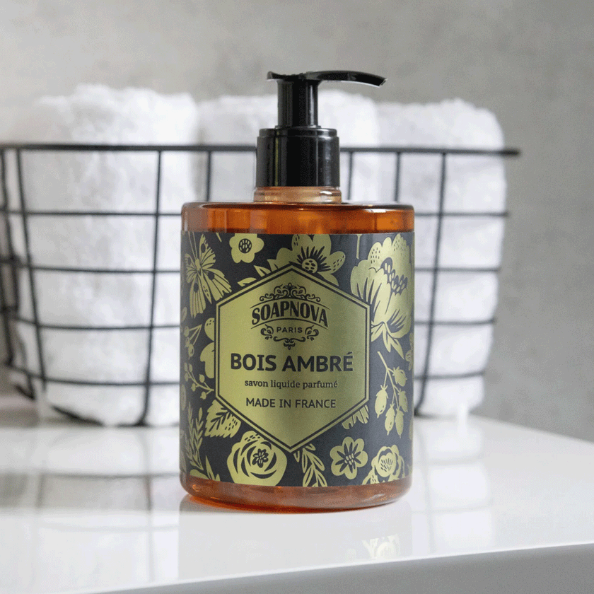 Savon liquide mains Bois ambré – 500 ml