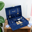 Boite à bijoux louise velours bleu