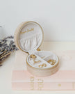 Boîte à bijoux Maison Scarlett Yvonne beige 