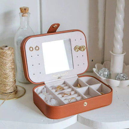 boite a bijoux voyage Brigitte camel