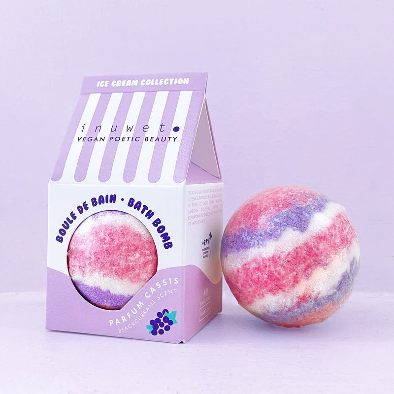 Boule de bain cassis inuwet