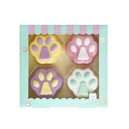 Coffret de 4 bombes de bain inuwet kitty
