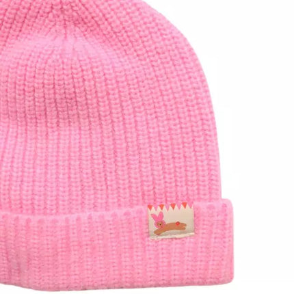 Bonnet en tricot rose | Chichi Pompon