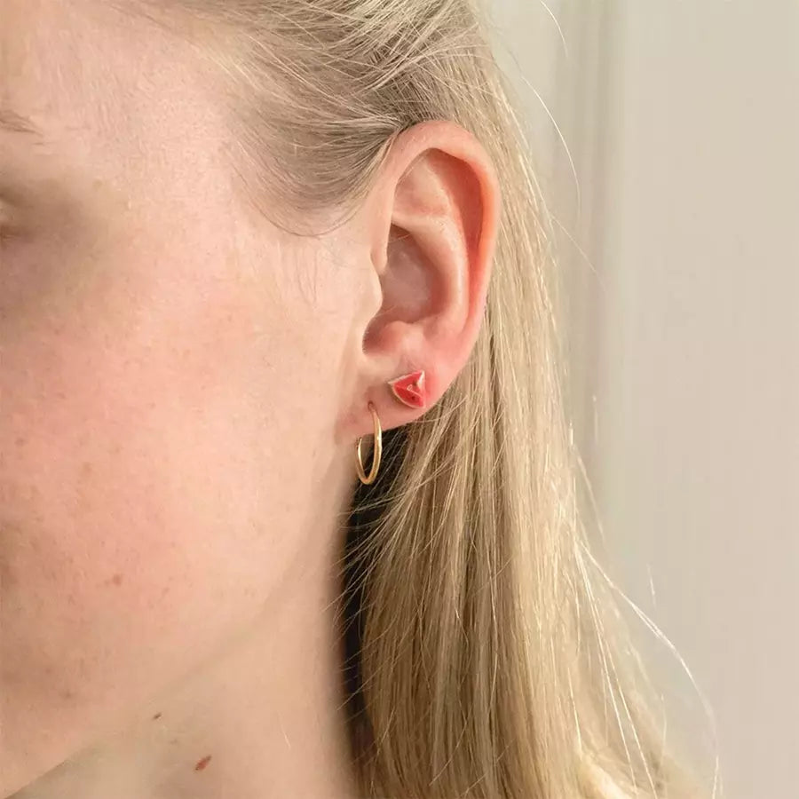 boucles d'oreille pastèque