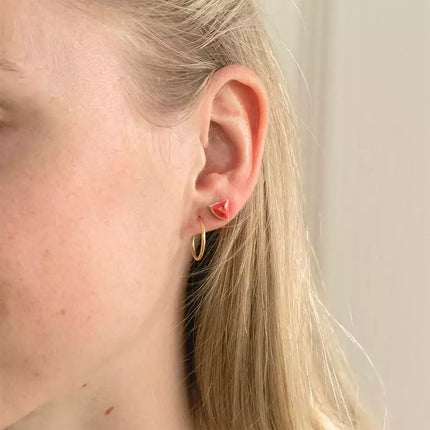 boucles d'oreille pastèque