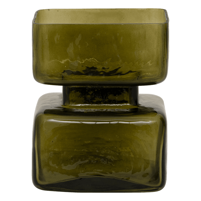 bougeoir vert olive