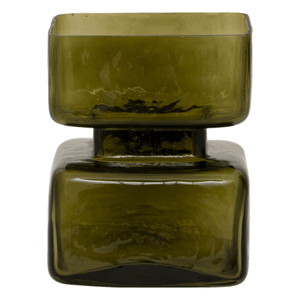 bougeoir vert olive