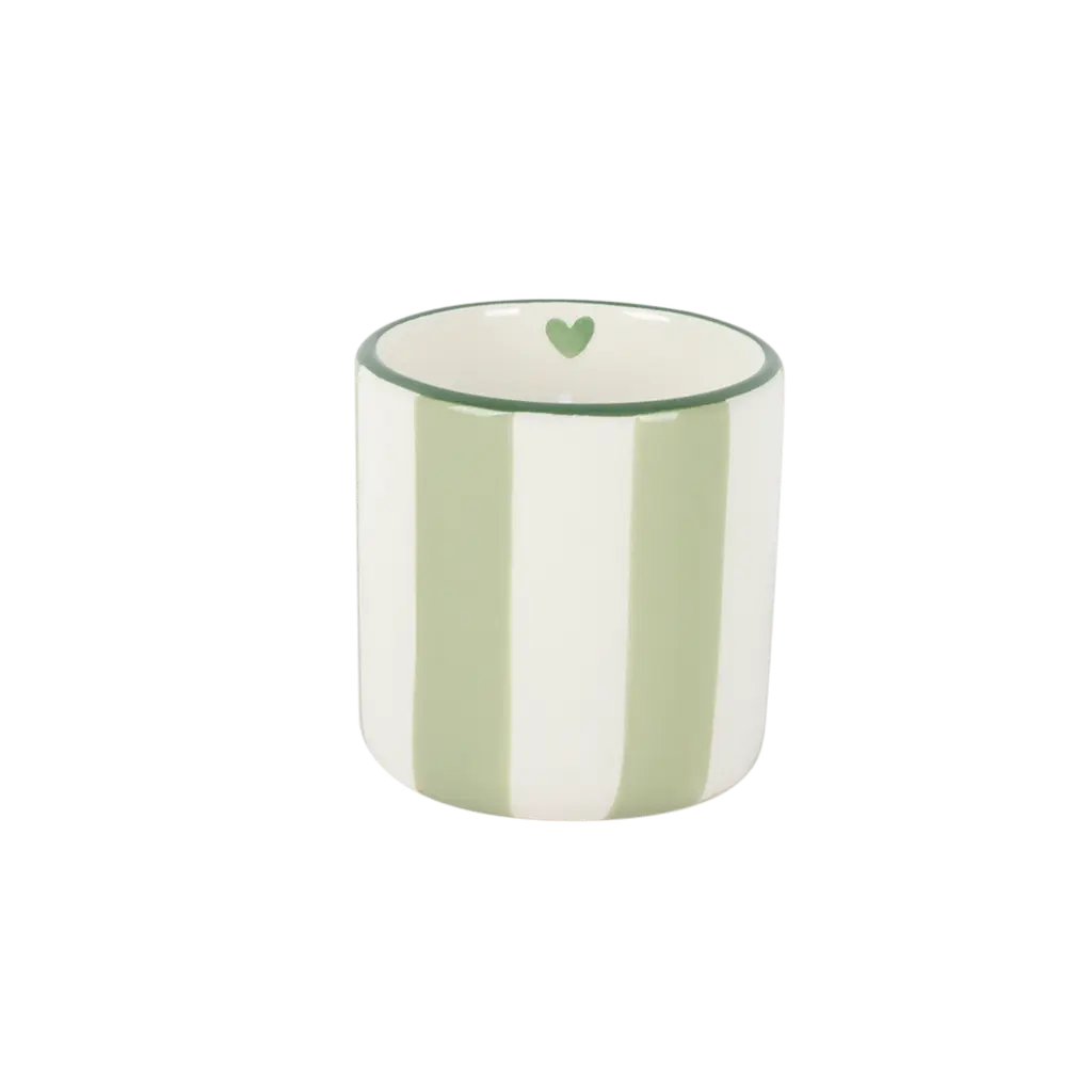 Bougie chichou rayé Matcha 