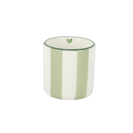 Bougie chichou rayé Matcha 