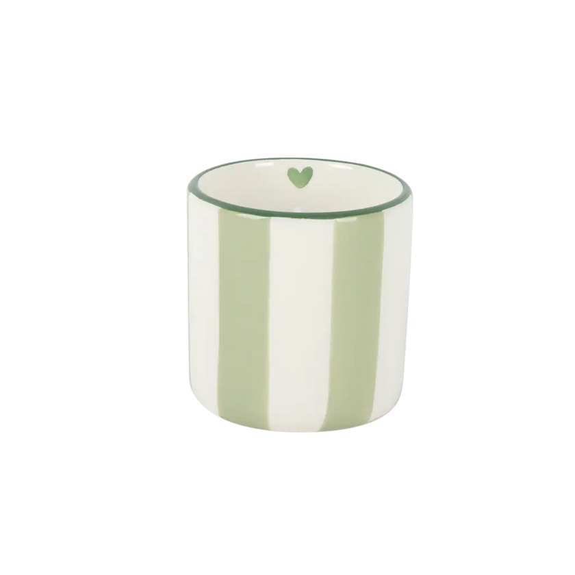 Bougie chichou rayé Matcha 